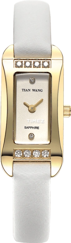 TianWang,Other ,Stainless Steel,White,Quartz,Sapphire,Crystal Glass,Rectangular,LS3829G