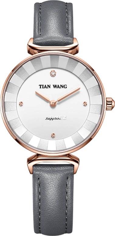TianWang,Shine 32mm,32mm,Stainless Steel,Silver,Grey,Quartz,Sapphire,Crystal Glass,Round,LS31096P,LS31096P.LA.W
