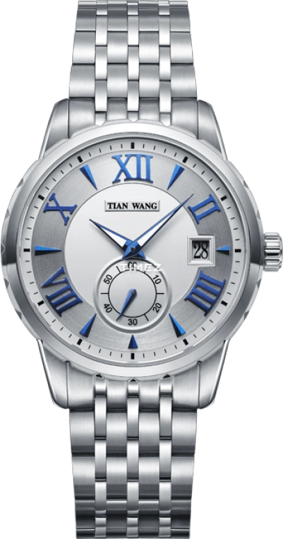 TianWang,Grace ,Stainless Steel,White,Quartz,Day,Sapphire,Crystal Glass,GS3671S,GS3671S/D