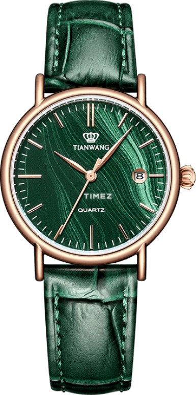 TianWang,Sea ,Stainless Steel,Green,Quartz,Day,Glass,LS3874P,LS3874P.D.LE.E