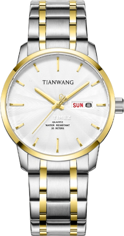 TianWang,Other ,Stainless Steel,Silver White,Quartz,Date,Day,GS3727T,GS3727T/DD-A