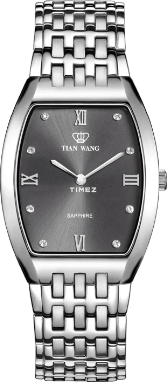 TianWang,Learned ,Stainless Steel,Grey,Quartz,Sapphire,Crystal Glass,Tonneau,GS3533S,GS3533S-2