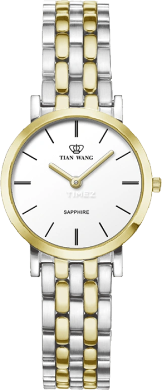 TianWang,Cardiac ,Stainless Steel,White,Quartz,Sapphire,Crystal Glass,Round,LS3903T