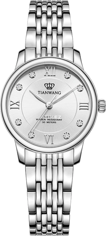 TianWang,TWINKLE ,Stainless Steel,Silver White,Quartz,Sapphire,Round,LS31373S,LS31373S.S.S