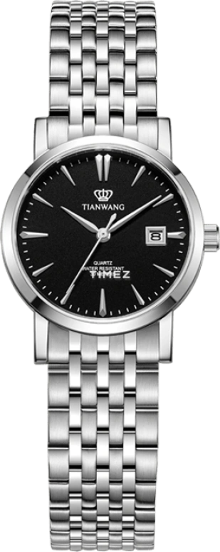 TianWang,Other 22mm,22mm,Stainless Steel,Black,Quartz,Day,Sapphire,Glass,LS3690S,LS3690S/D-A