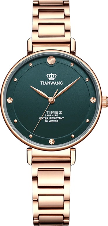 TianWang,Star 32mm,32mm,Stainless Steel,Green,Quartz,Crystal Glass,Round,LS31169P,LS31169P.LE.E-1