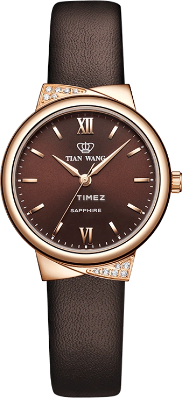 TianWang,Star 31mm,31mm,Stainless Steel,Coffee,Quartz,Sapphire,Glass,Round,LS3951P,LS3951P.LC.C