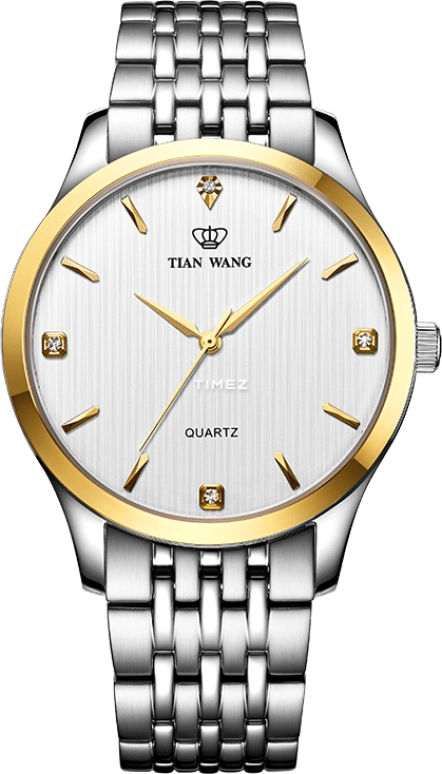 TianWang,Other ,Stainless Steel,White,Quartz,Hardlex,Glass,Round,GS3798T