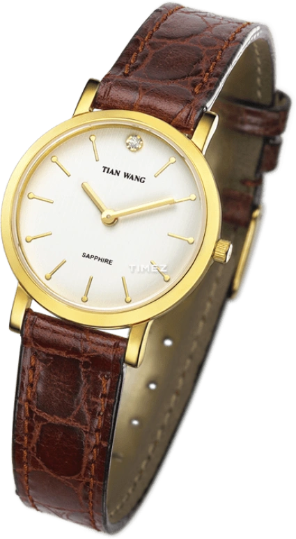 TianWang,Learned 25mm,25mm,Stainless Steel,White,Quartz,Sapphire,Crystal Glass,Round,LS3529T