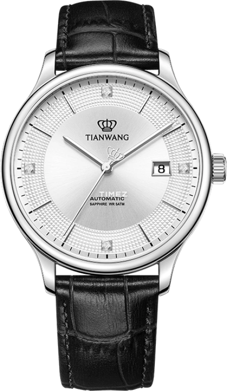 TianWang,Kunlun 41.50mm,41.50mm,Stainless Steel,Silver White,Automatic,Day,Sapphire,GS51393S,GS51393S.D.LB.S