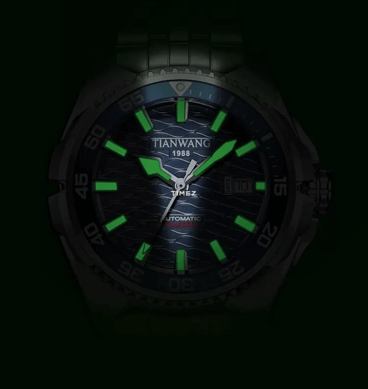 TianWang,Bluefin 46.50mm,46.50mm,Stainless Steel,Blue,Automatic,Chronograph,Day,GS2001181S,GS2001181S.D.S.U