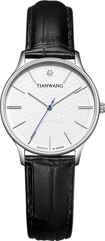 TianWang,Sea ,Stainless Steel,White,Quartz,Crystal Glass,Round,LS31331S,LS31331S.LB.W