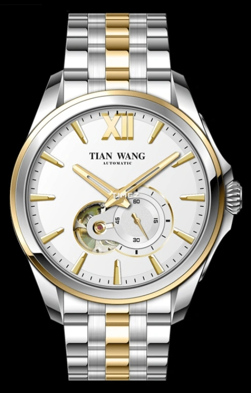 TianWang,Legend ,Stainless Steel,White,Automatic,Sapphire,Crystal Glass,Round,GG5978T,GG5978T.D.T.W-1