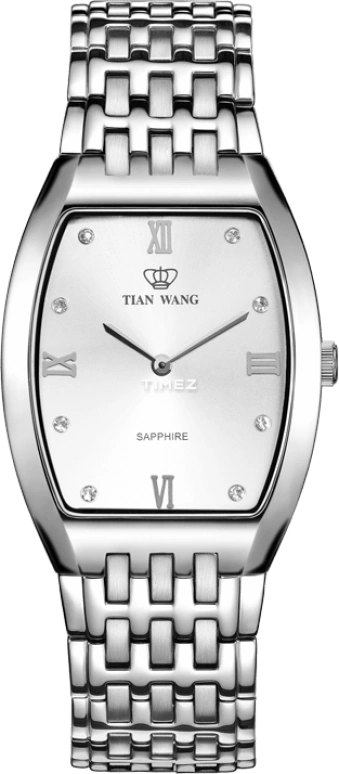 TianWang,Learned ,Stainless Steel,White,Automatic,Sapphire,Crystal Glass,Tonneau,GS3533S