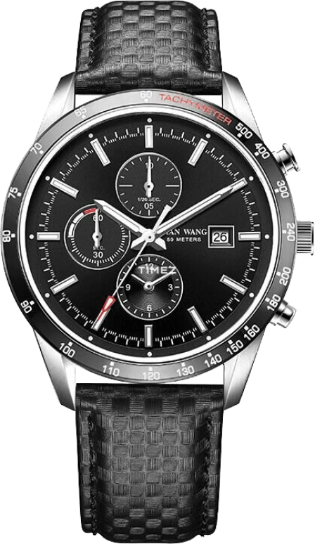 TianWang,Other ,Stainless Steel,Black,Quartz,Chronograph,Day,GS51007BS,GS51007BS.4D.LB.B