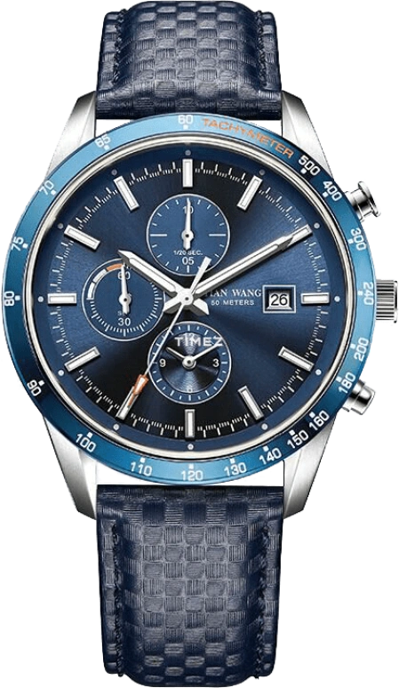 TianWang,Other ,Stainless Steel,Blue,Quartz,Chronograph,Day,GS51007US,GS51007US.4D.LU.U