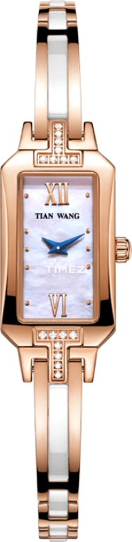 TianWang,Morbidezza ,Stainless Steel,Rose Gold,Rose Gold,Quartz,Sapphire,Glass,Square,LS3864P,LS3864P-B
