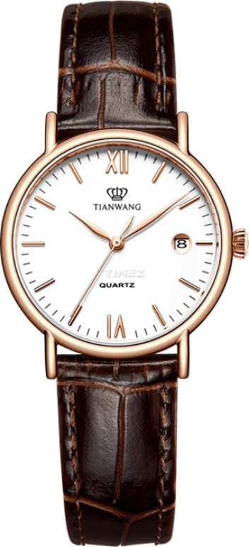 TianWang,Sea 6.80mm,6.80mm,Stainless Steel,White,Quartz,Day,Crystal Glass,LS3874P,LS3874P.D.LC.W.A