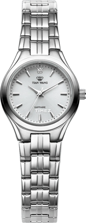 TianWang,Cardiac ,Stainless Steel,White,Quartz,Sapphire,Crystal Glass,Round,LS3645S