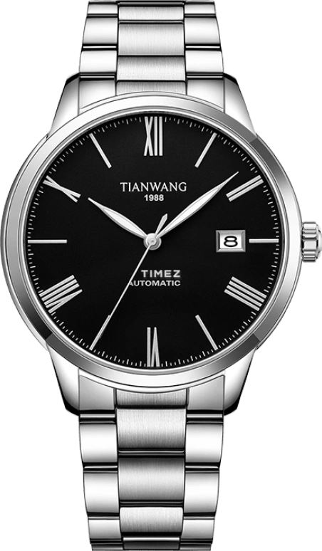 TianWang,MOUNTAINS 41.50mm,41.50mm,Stainless Steel,Black,Automatic,Day,Sapphire,GS51349S,GS51349S.D.S.B