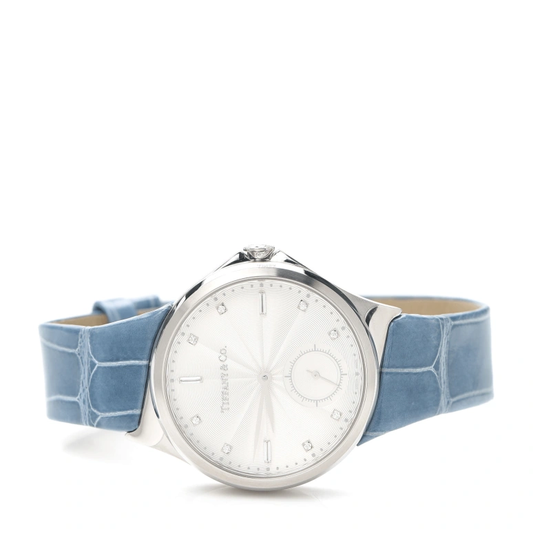 Tiffany,METRO 34mm,34mm,Stainless Steel,White,Automatic,Sapphire,Crystal Glass,Round,3,3-Hand 34 -01