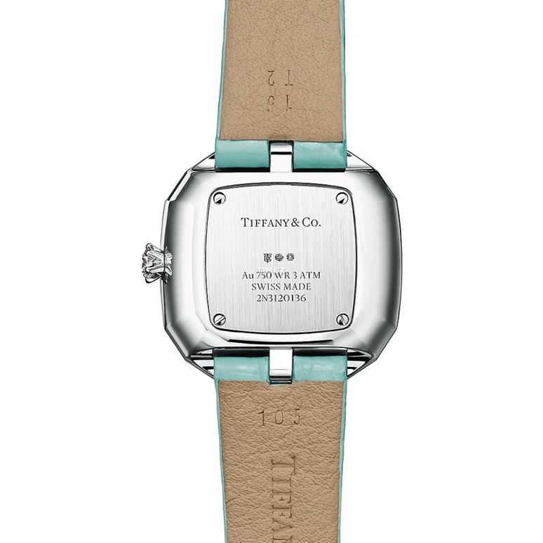 Tiffany,Eternity 28mm,28mm,White Gold,White,Quartz,Cushion,Silver,75366108