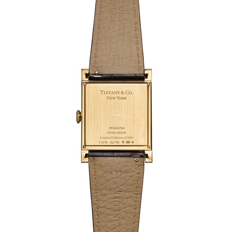 Tiffany,Union Square 30mm,30mm,Yellow Gold,Stainless Steel,White,Automatic,Square,Gold,74862748