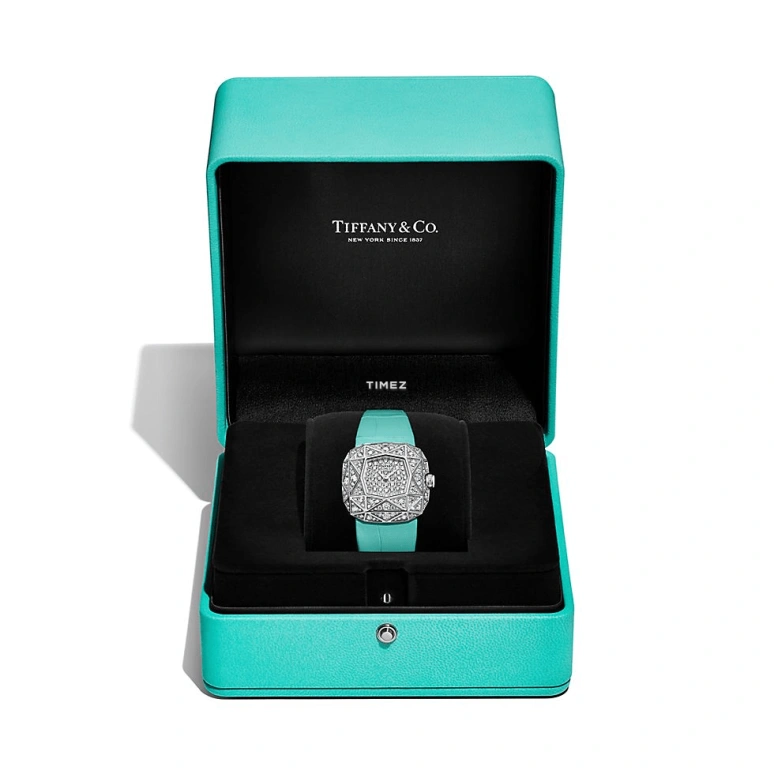 Tiffany,Carat 128 30mm,30mm,White Gold,Silver,Quartz,Cushion,74863485