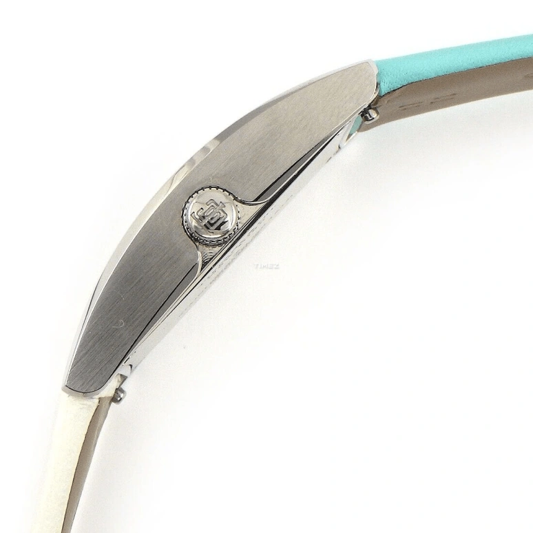 Tiffany,EAST WEST™ 37x22mm,37x22mm,Stainless Steel,White,Quartz,Sapphire,Crystal Glass,Square,2,2-HAND 37 X 22 