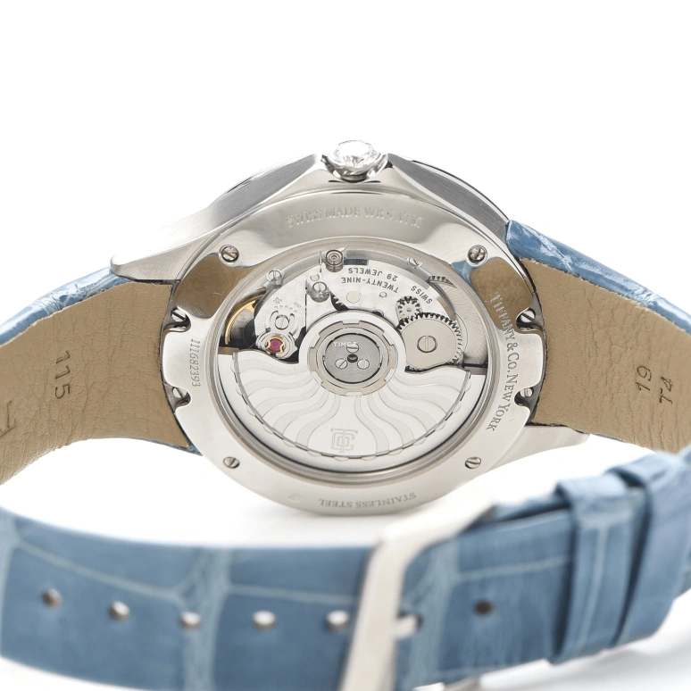 Tiffany,METRO 34mm,34mm,Stainless Steel,White,Automatic,Sapphire,Crystal Glass,Round,2,2-Hand 34 -03