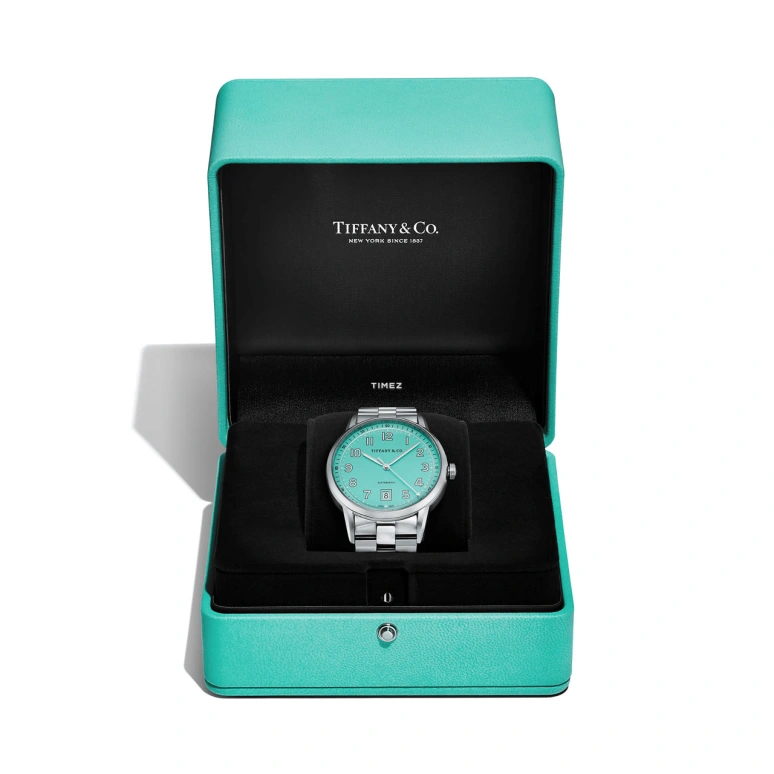 Tiffany,CT60 40mm,40mm,Stainless Steel,Blue,Automatic,Day,Round,74863280