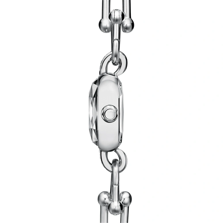 Tiffany,Tiffany HardWear 24.50mm,24.50mm,Stainless Steel,Green,Quartz,Cushion,Silver,74850103