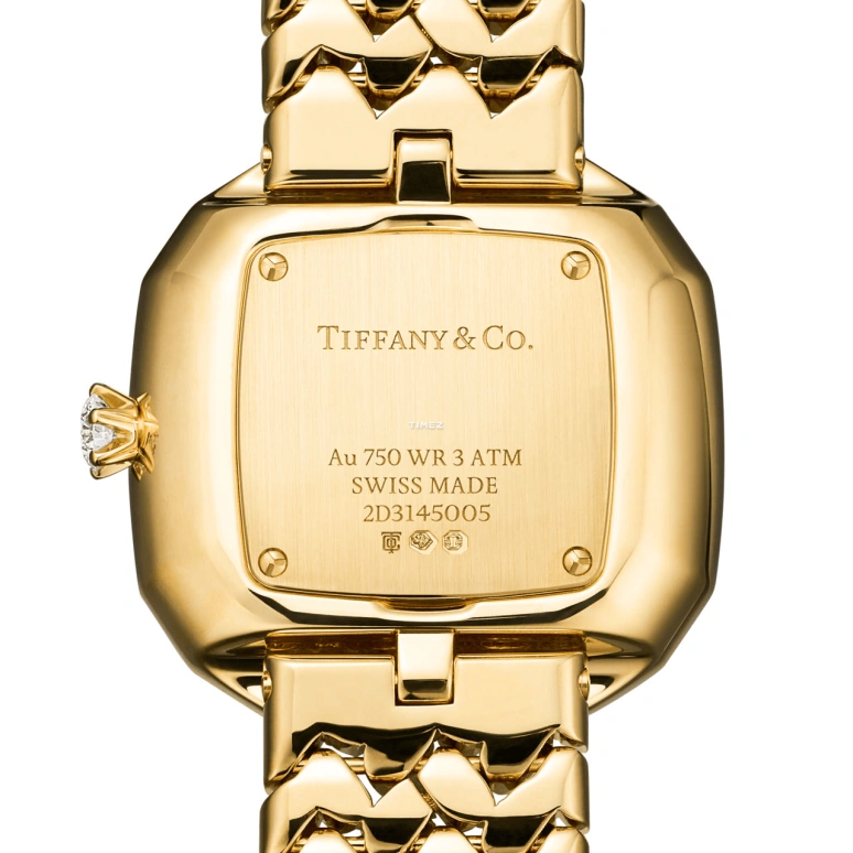 Tiffany,Eternity 28mm,28mm,Yellow Gold,Green,Quartz,Cushion,Gold,75760906