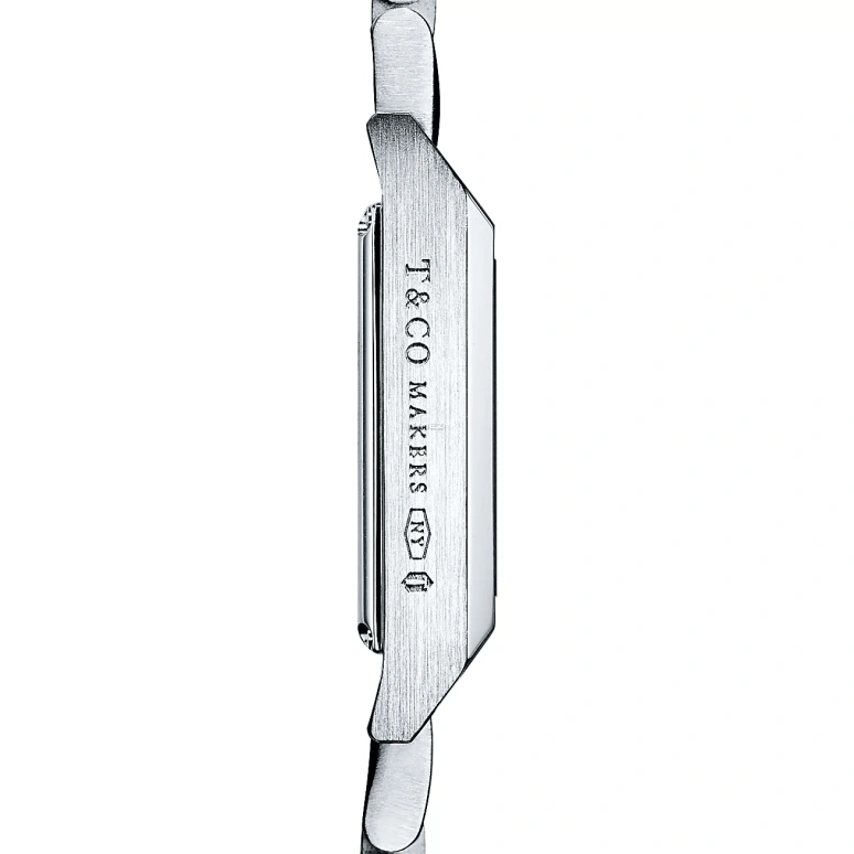 Tiffany,1837 MAKERS 22mm,22mm,Stainless Steel,Silver,Quartz,Sapphire,Crystal Glass,Square,67460413