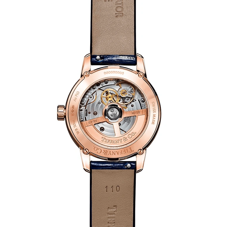 Tiffany,Atlas® 34mm,34mm,Rose Gold,White,Automatic,Moonphase,Round,74627064