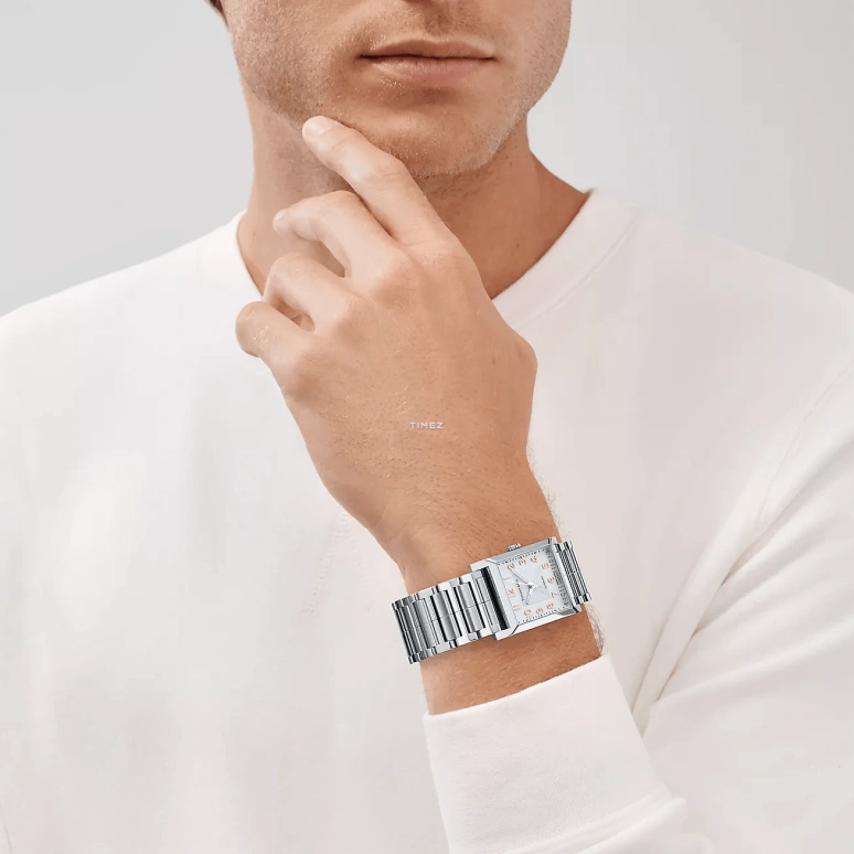 Tiffany,1837 MAKERS 27mm,27mm,Stainless Steel,White,Automatic,Sapphire,Crystal Glass,Rectangular,67460677