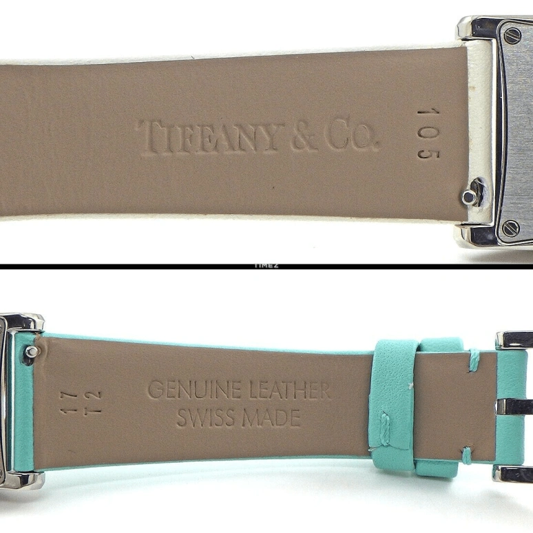 Tiffany,EAST WEST™ 37x22mm,37x22mm,Stainless Steel,White,Quartz,Sapphire,Crystal Glass,Square,2,2-HAND 37 X 22 