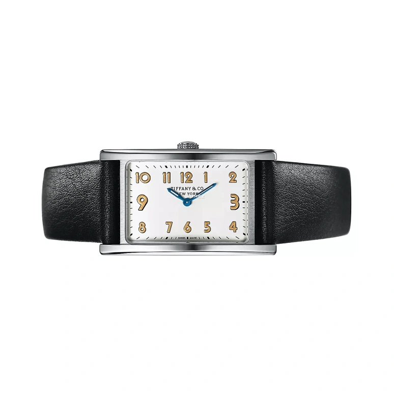 Tiffany,EAST WEST™ 37x22mm,37x22mm,Stainless Steel,White,Quartz,Sapphire,Crystal Glass,Rectangular,60166395