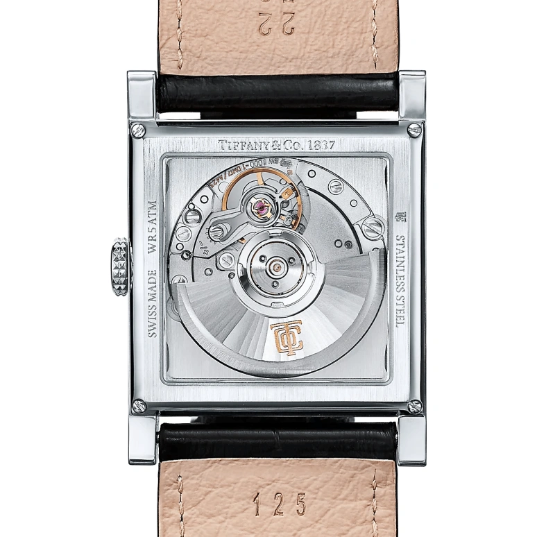 Tiffany,1837 MAKERS 27mm,27mm,Stainless Steel,White,Automatic,Sapphire,Crystal Glass,Square,67460596