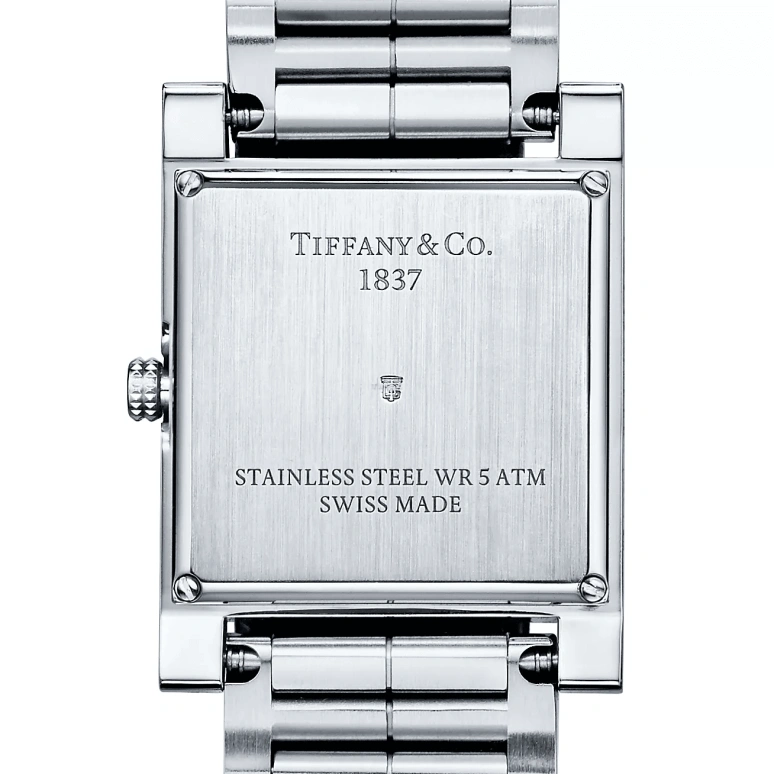Tiffany,1837 MAKERS 22mm,22mm,Stainless Steel,Silver,Quartz,Sapphire,Crystal Glass,Square,67460510