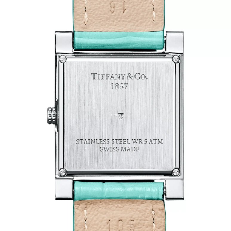 Tiffany,1837 MAKERS 22mm,22mm,Stainless Steel,Silver,Quartz,Sapphire,Crystal Glass,Square,22,22-03