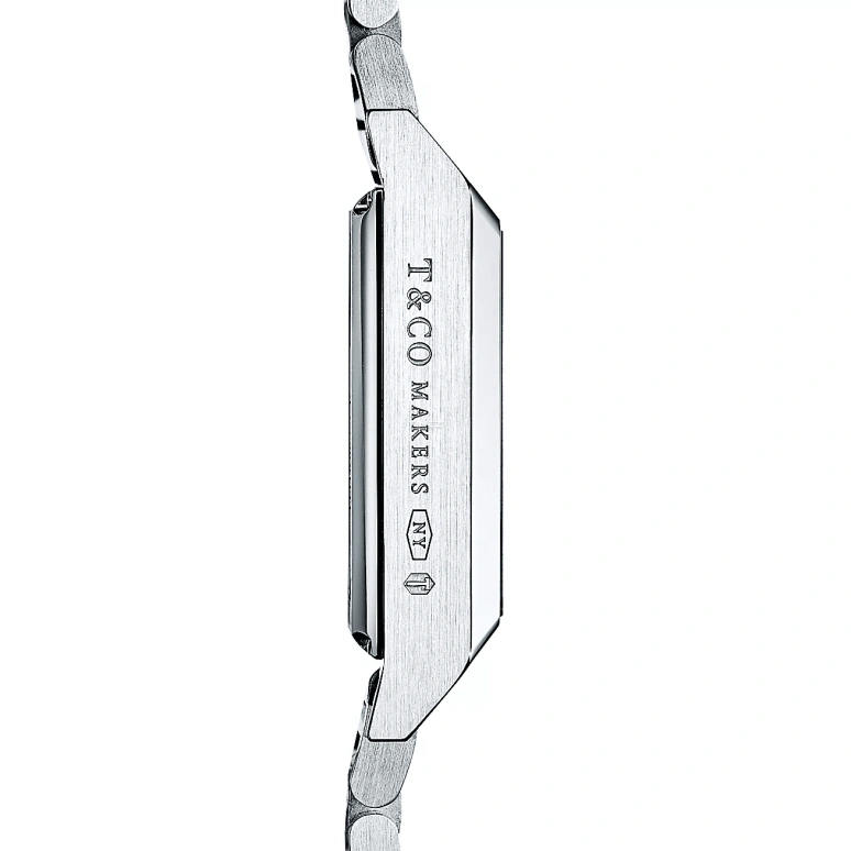 Tiffany,1837 MAKERS 27mm,27mm,Stainless Steel,Blue,Automatic,Sapphire,Crystal Glass,Square,67460715