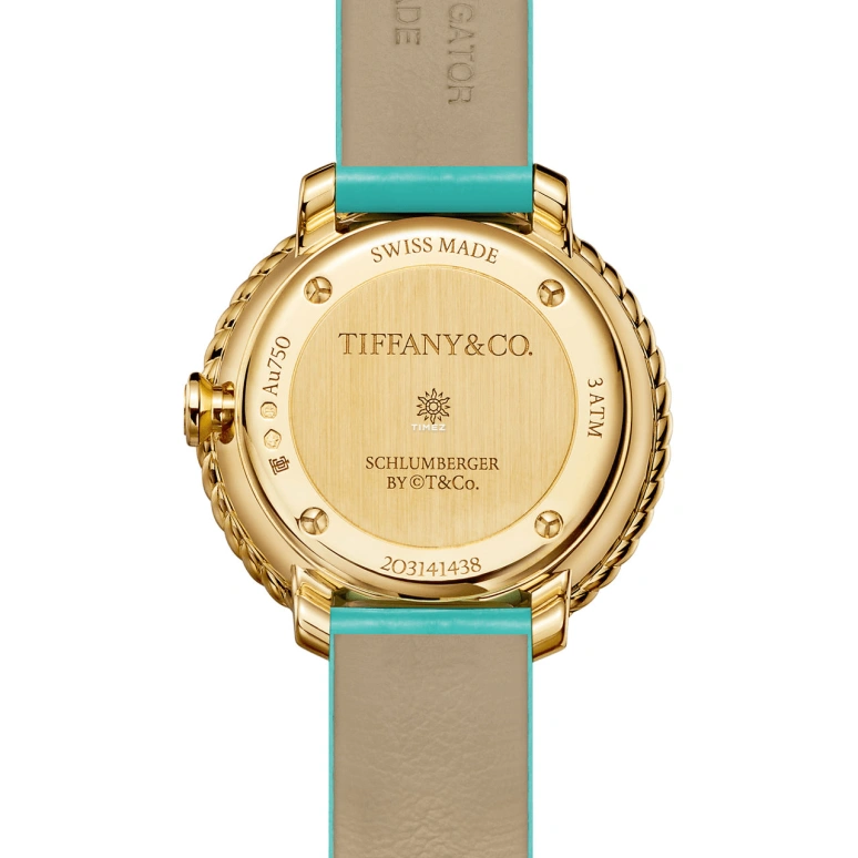 Tiffany,Tiffany Rope 27mm,27mm,Yellow Gold,White,Eco-Drive,Solar Charging,Round,75417314
