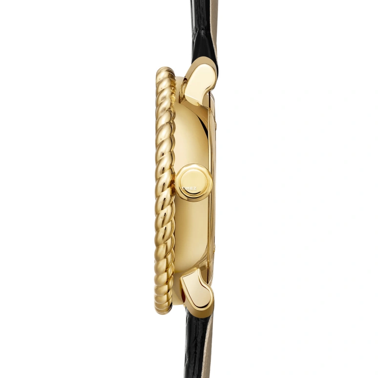 Tiffany,Tiffany Rope 27mm,27mm,Yellow Gold,Black,Eco-Drive,Solar Charging,Round,75417330