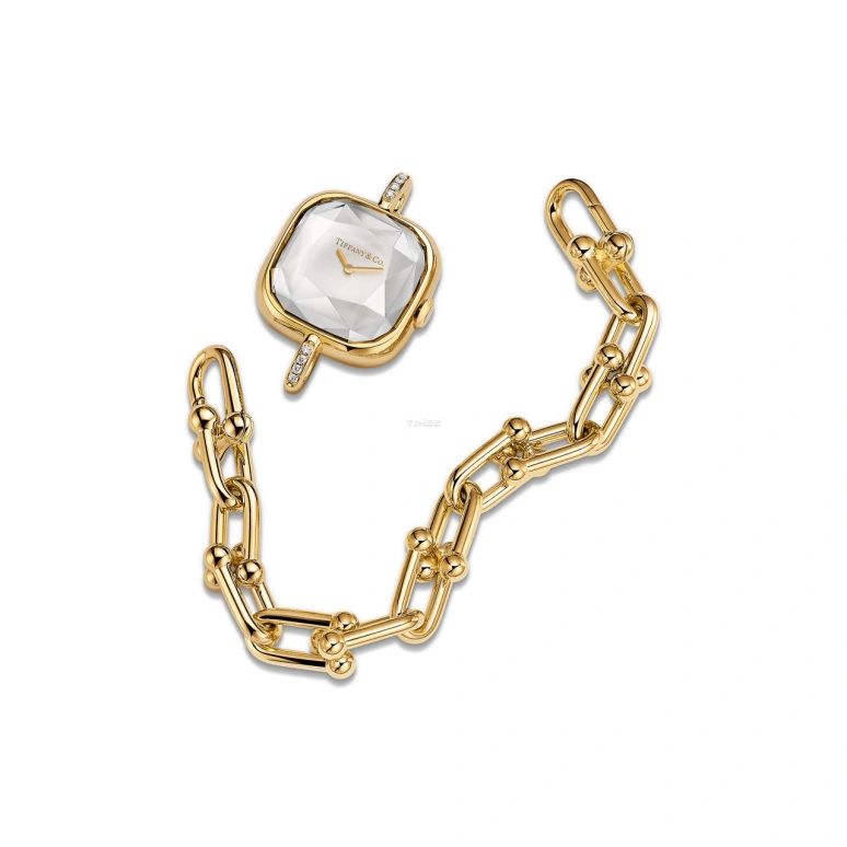 Tiffany,Tiffany HardWear 24mm,24mm,Yellow Gold,White,Quartz,Square,Gold,74849903
