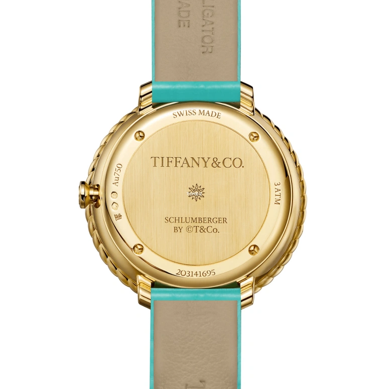 Tiffany,Tiffany Rope 33mm,33mm,Yellow Gold,White,Eco-Drive,Solar Charging,Round,75417373