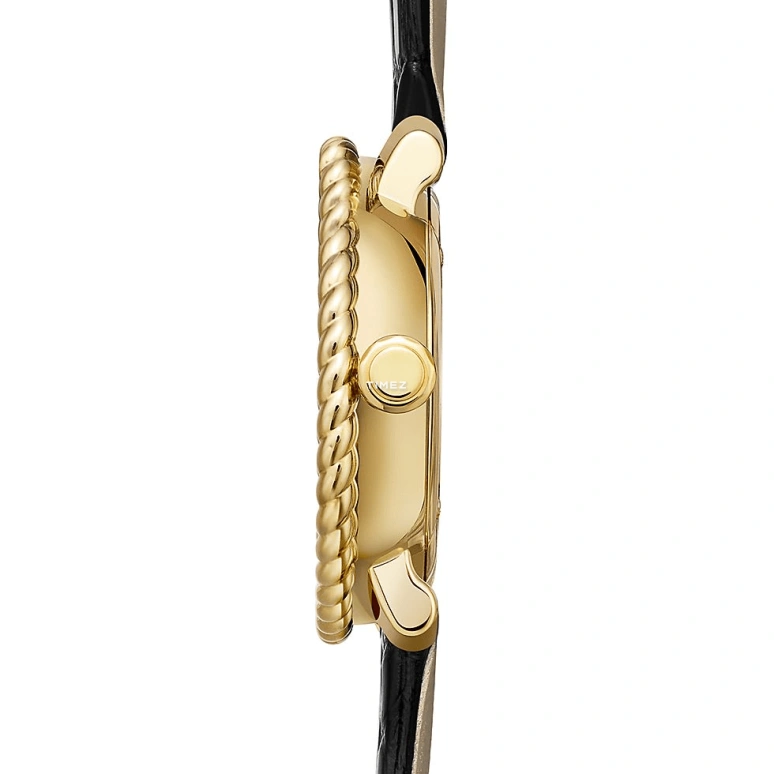 Tiffany,Tiffany Rope 27mm,27mm,Yellow Gold,Black,Quartz,Solar Charging,Round,75417322