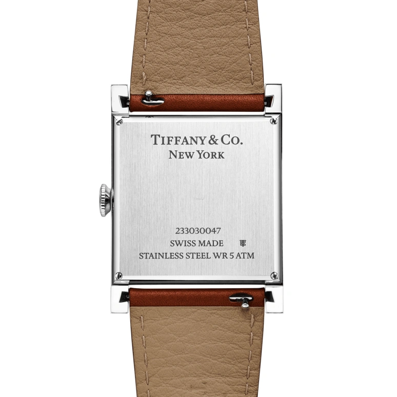 Tiffany,Union Square 30mm,30mm,Stainless Steel,White,Automatic,Square,Silver,73344638