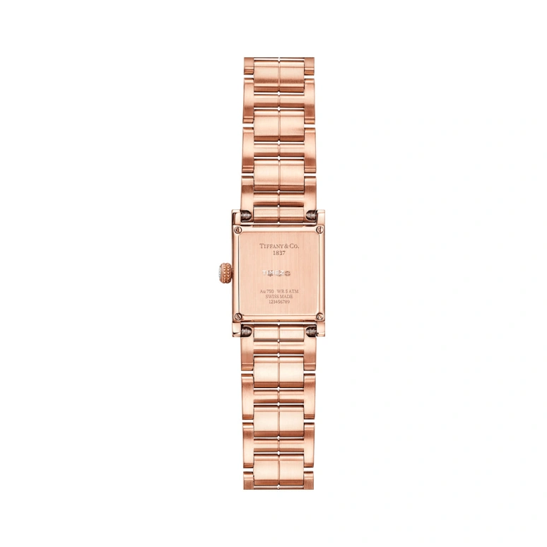 Tiffany,1837 MAKERS 16x16mm,16x16mm,Rose Gold,White,Quartz,Square,69345832