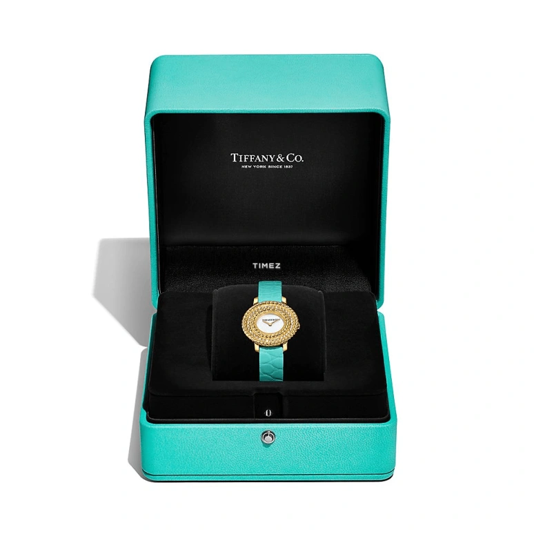 Tiffany,Tiffany Rope 27mm,27mm,Yellow Gold,White,Quartz,Solar Charging,Round,75417306